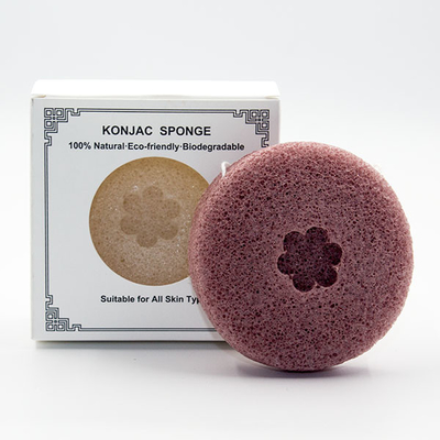 Pure Natural Dry Facial Konjac Sponge Biodegradable Customizable