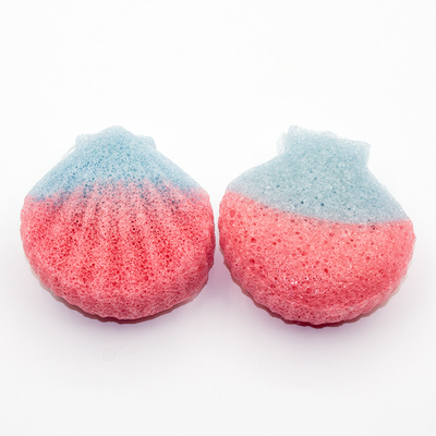 OEM Contrasting Colors Washable Gentle Konjac Sponge For Oily Skin