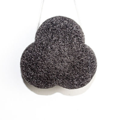 Tripetal Flower Brighten Face Lavender Konjac Sponge Mild Non Irritating