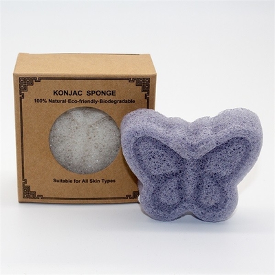 Comfortable Butterfly Shape Konjac Cleansing Puff For Brightening
