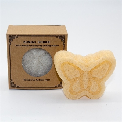 Comfortable Butterfly Shape Konjac Cleansing Puff For Brightening