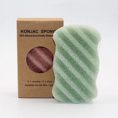 Activated Konjac Wave Cleansing Sponge French Pink Clay Konjac Sponge