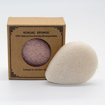 Dark Brown Water Drop Makeup Sponge Pore Cleanser Konjac Exfoliating Sponge