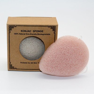 Dark Brown Water Drop Makeup Sponge Pore Cleanser Konjac Exfoliating Sponge