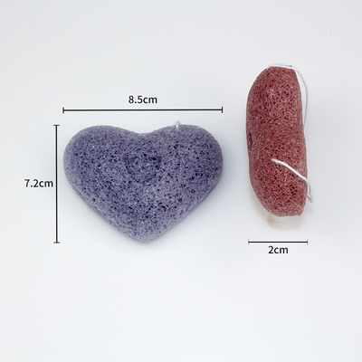 72mm*85mm*20mm Organic Konjac Sponges Dry Skin Exfoliating Skincare Sponge