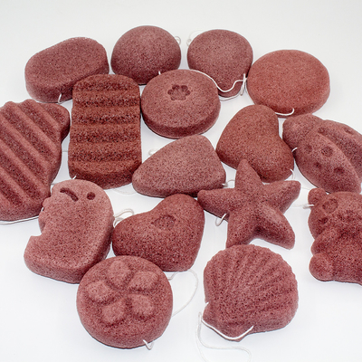 ODM Different Shaped Charcoal Baby Bath Sponge For Sensitive Skin
