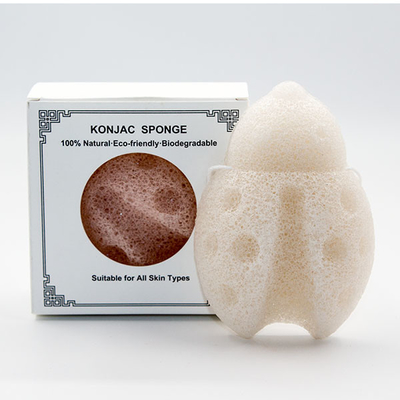 Deep Cleansing Ladybug Bath Konjac Sponge For Sensitive Skin