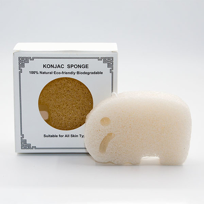 OEM Private Label Natural Konjac Sponge Baby Facial Bamboo Bath Sponge
