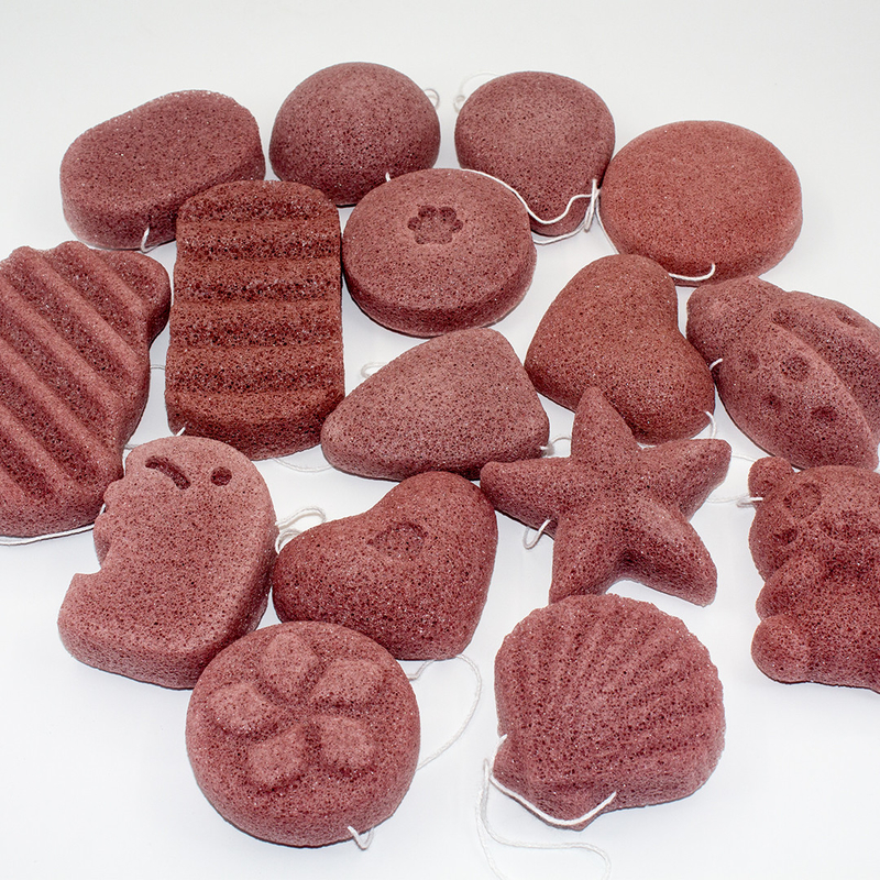 ODM Different Shaped Charcoal Baby Bath Sponge For Sensitive Skin